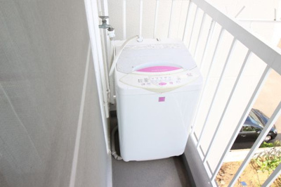 【バルコニー】 | グランキューブ青山 | ☆洗濯機置き場☆