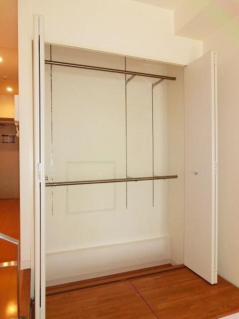 RESIDIA上野御徒町の収納|レジディア上野御徒町３１．２１㎡５号室のクローゼットです