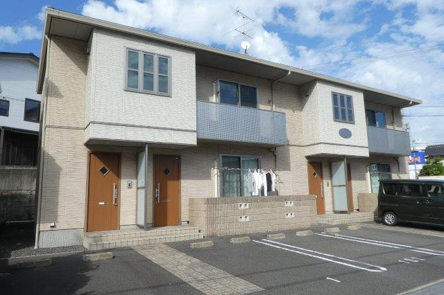 倉敷市笹沖のアパートの外観