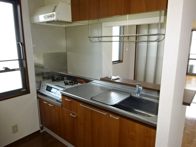 ペルレDのキッチン|2口ガスコンロ