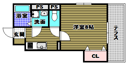 ボナールA棟の間取り