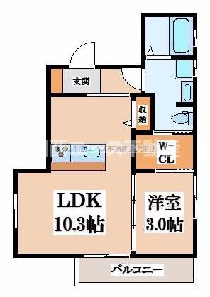 【間取り】 | ヘレナガーデン花園本町Ⅱ