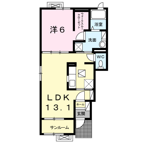 スカイパレスＡの間取り