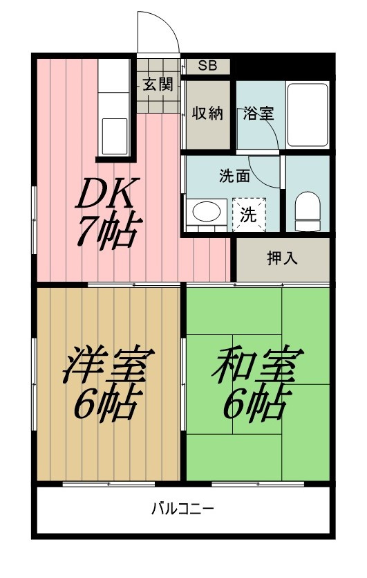 サンライズ春日の間取り