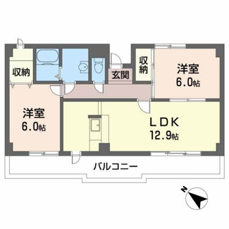 【間取り】 | クレールＩ・Ｋ