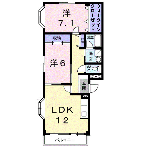 ソレアード・ニシキの間取り
