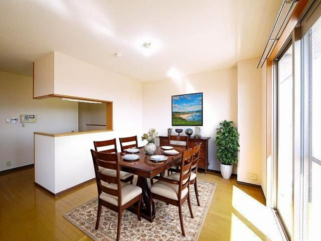 セピアコート（三条大路）の居間・リビング|CGで家具等を配置したもので家具等は含まれません