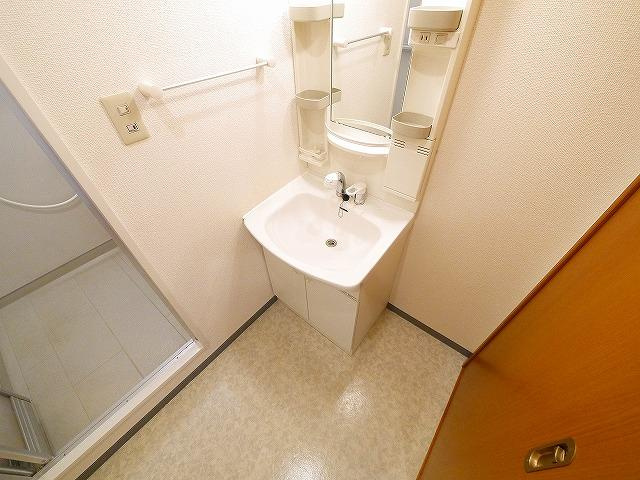 セピアコート（三条大路）の洗面所|広い洗面スペース