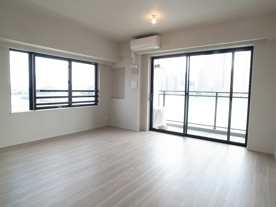 中央区月島２丁目の賃貸マンションの居間・リビング