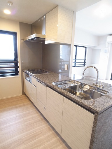 中央区月島２丁目の賃貸マンションのキッチン