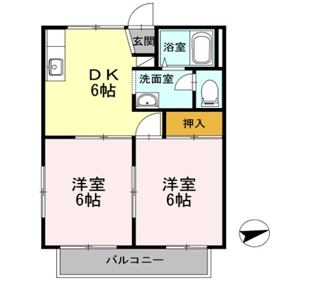 サンロイヤルAの間取り|サンロイヤルA　間取り