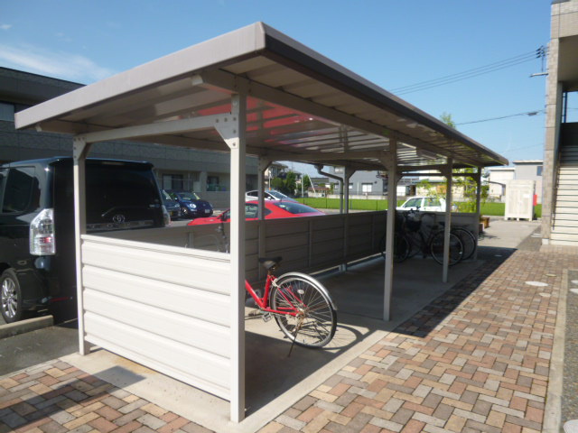 倉敷市真備町川辺のアパートのその他共用部分|自転車置き場