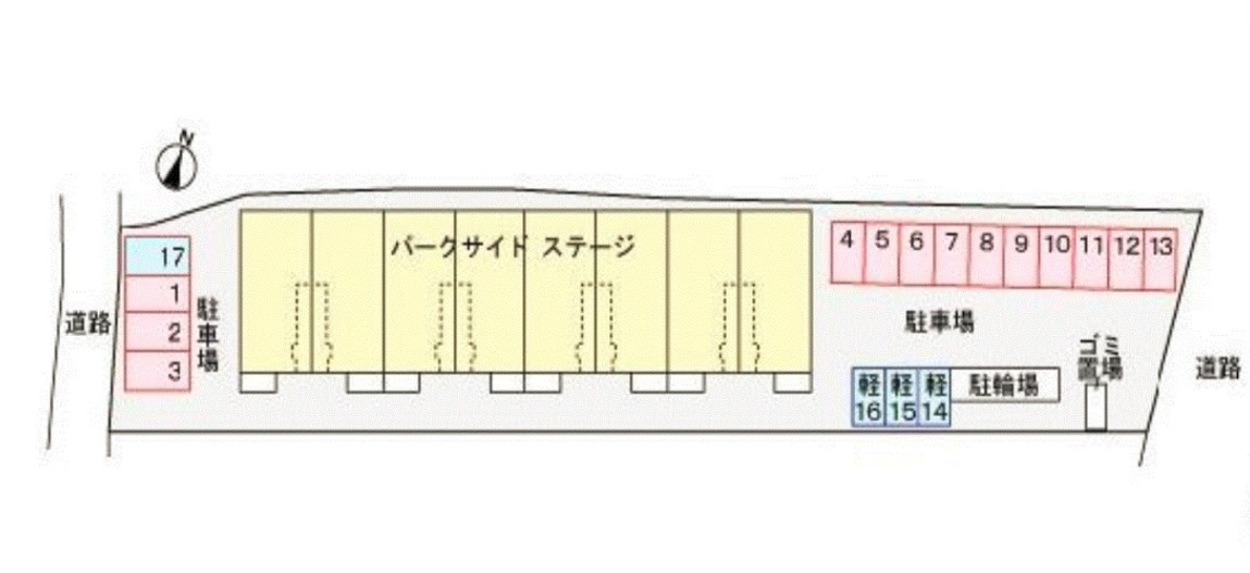 パークサイドステージの区画図