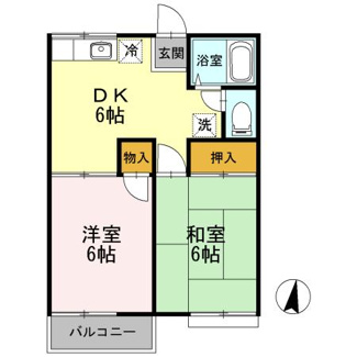 【間取り】 | グランデュール福山Ｂ
