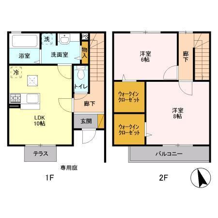 コンフォートブルックＡ棟の間取り
