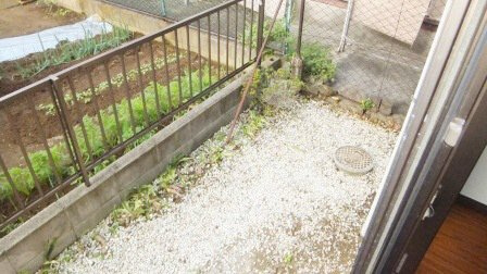 第２梨本マンションのバルコニー|南西向きのバルコニーです