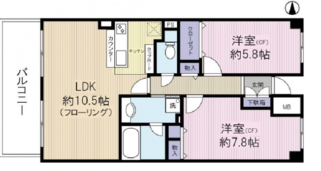 【間取り】 | プラスワン芦屋