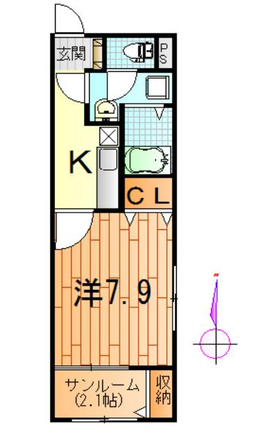 クレールⅧの間取り