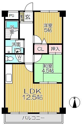 【間取り】 | エスティヴァン武庫之荘