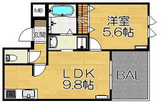 【間取り】 | メゾン・イセキス甲子園口