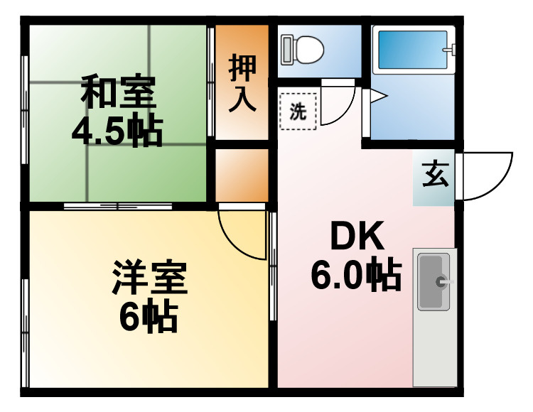 東金マリンコーポの間取り