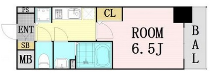 プレサンス梅田北オール　仲介手数料無料の間取り