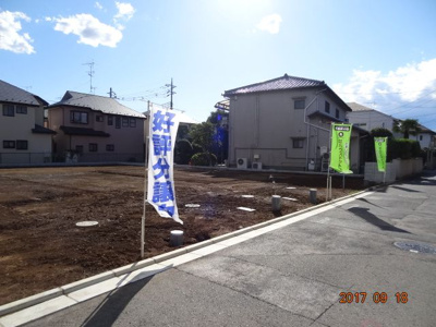 【前面道路含む現地写真】 | さいたま市緑区三室　売地広々42坪以上　全4区画