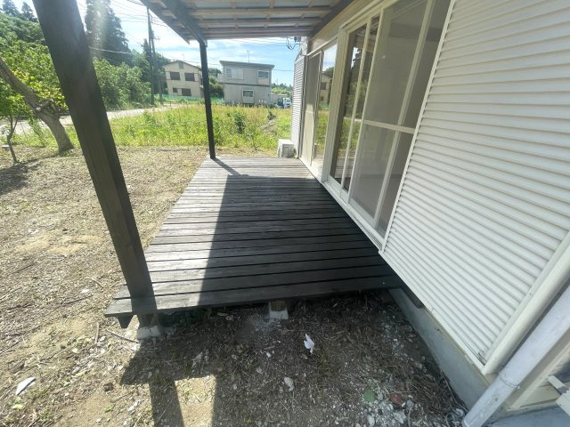 南横川平屋戸建ての庭