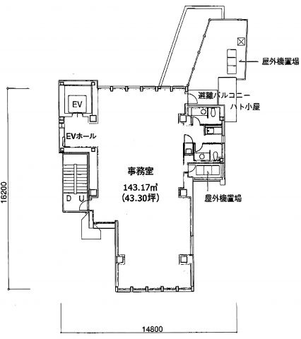Ｅａｓｔ　Ｗｅｓｔビルの間取り