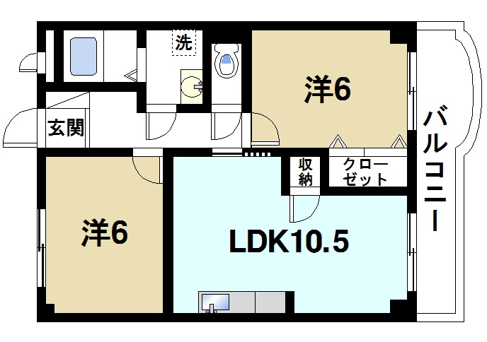 メゾンパレス新大宮の間取り
