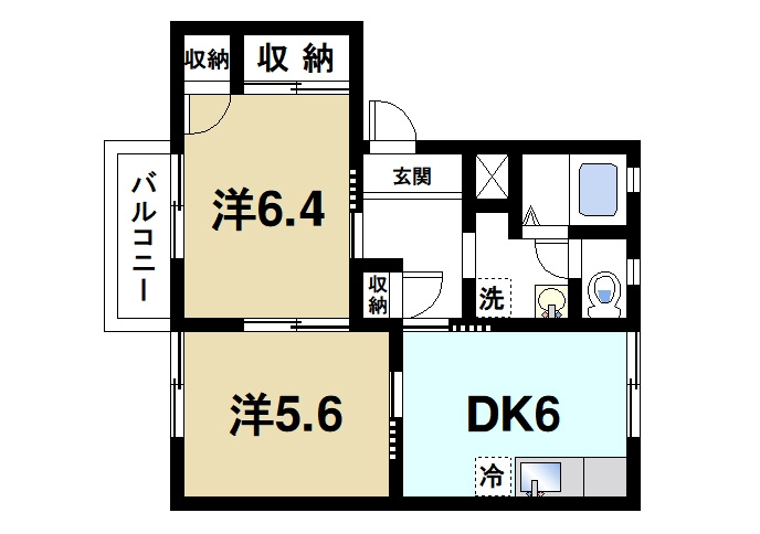 コーポＮＫの間取り|ファミリーさんにおススメの間取りです。