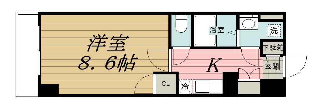 スカール千葉みなとの間取り