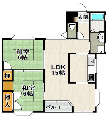 グローバル伊丹の間取り
