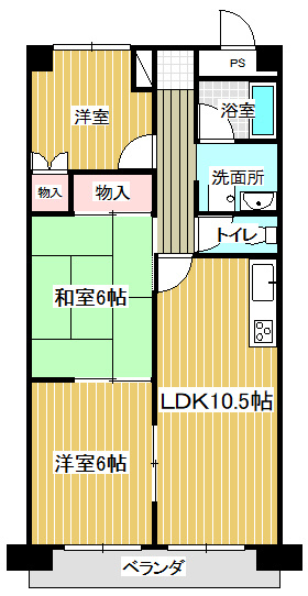 リバティＫ１の間取り