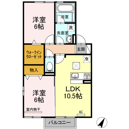 ラ・ルーチェ坂口の間取り