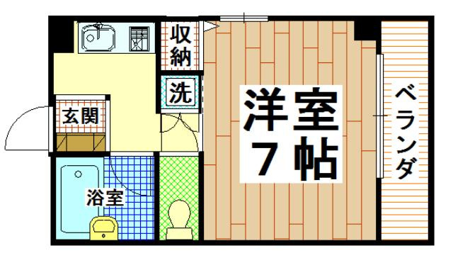 ジョイベル長瀬 ( 近畿大学 一人暮らし )の間取り