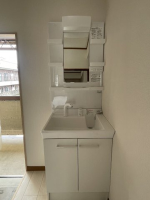 【独立洗面台】 | 丸今荘 | 独立洗面化粧台が付いています