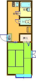 【間取り】 | スリーゼ庄内Ⅱ