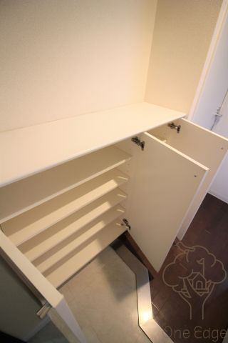 レジュールアッシュ天神橋の玄関