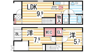 【間取り】 | メゾネットエスペランサ