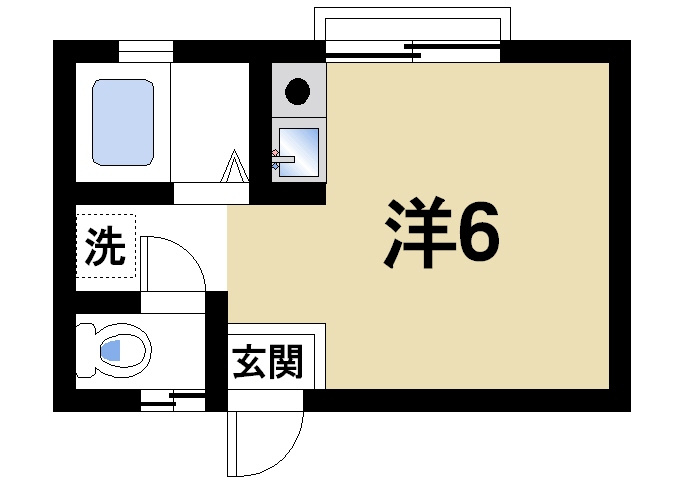 リバーサイドシングルの間取り
