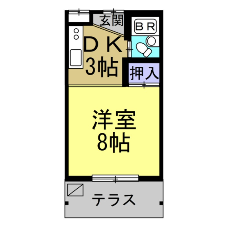 養成舎ハイツB棟の間取り