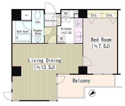【間取り】 | 朝日マンション白金通り
