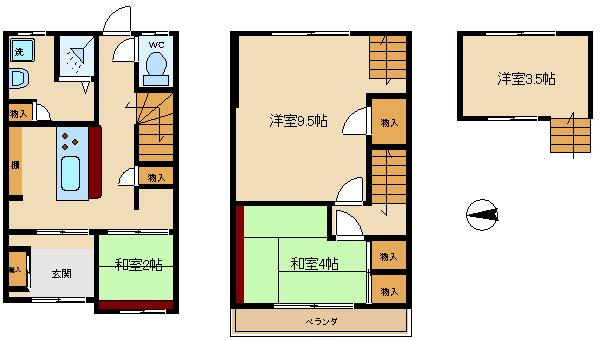 大阪市東成区中道２丁目の一戸建て