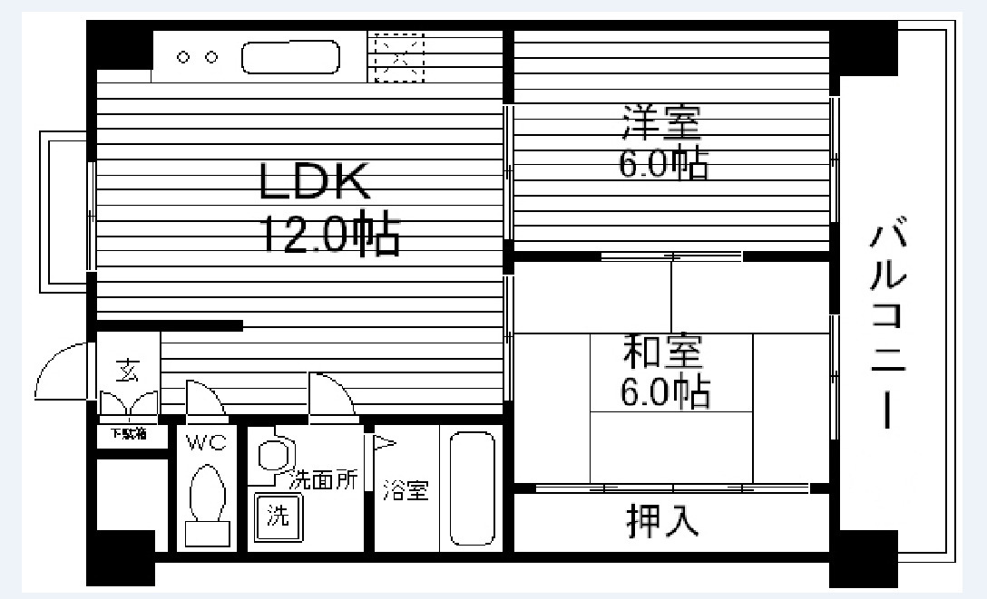 コンフォート北花田の間取り