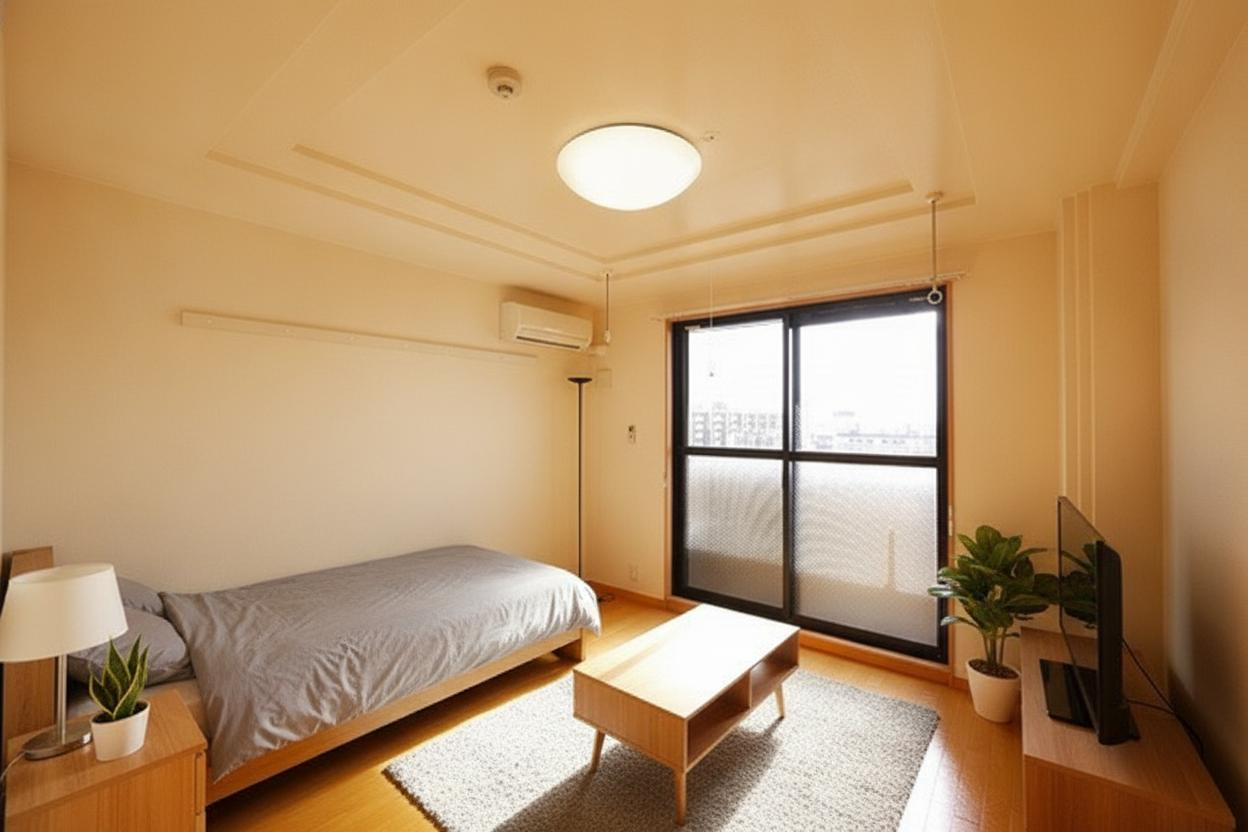グリーンフィール大宮の居間・リビング|明るい日差しの入るお部屋です。