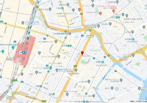 中央区日本橋兜町の事務所の地図