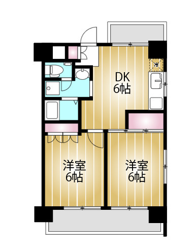 【間取り】 | サンハイツ千葉