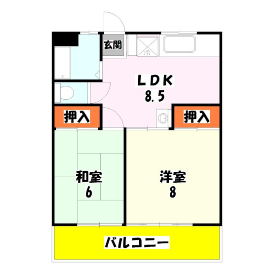 【間取り】 | ミスミハイツ