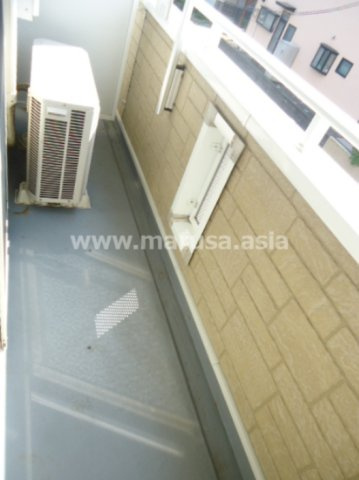 PlumeriaA棟のバルコニー